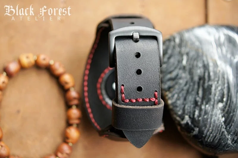 CUFF handgefertigt Leder Uhrenarmband incl. Lugs Adapter für Apple Watch (oder Apple Watch Sport) 42mm oder 38mm – Bild 3
